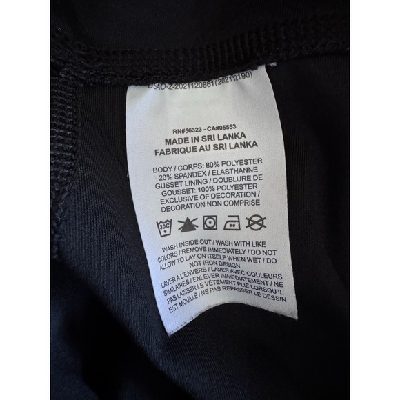 NIKE Size [XL] Women TIGHT FIT HIGH RISE Yoga 7/8 Leggings-Black, Swoosh Pocket - Picture 10 of 11